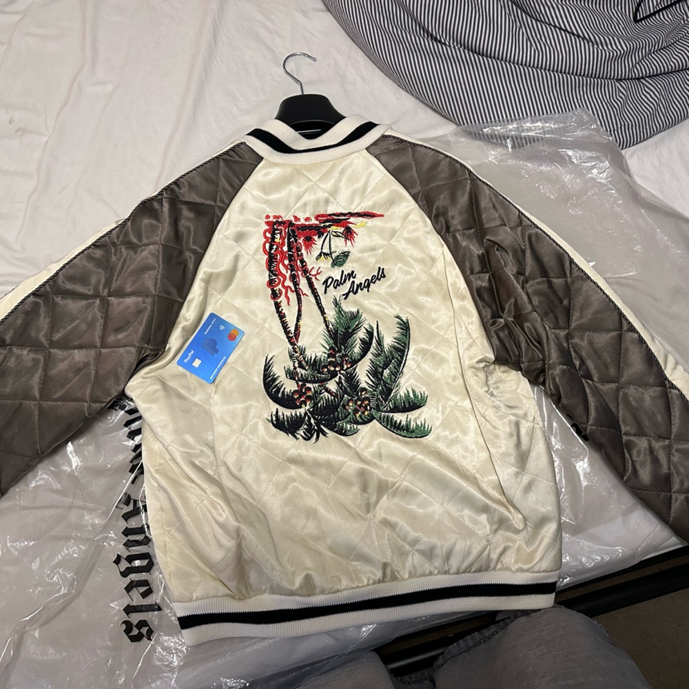 Brand New Never Worn Palm Angels Upsidedown Palm Sukajan Jacket